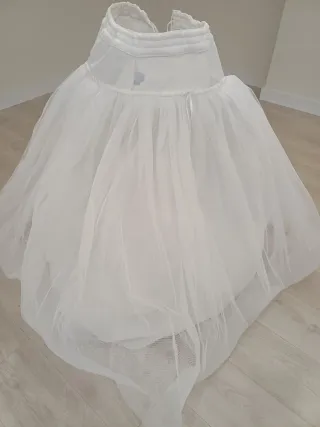 Cancán de fallera blanco