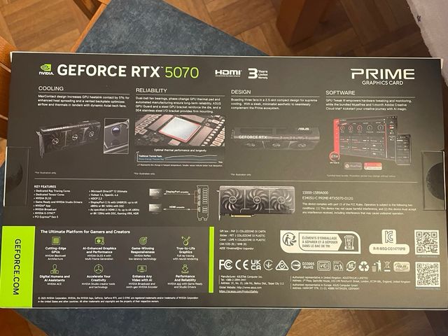 ASUS GeForce RTX 5070 PRIME 12GB GDDR7