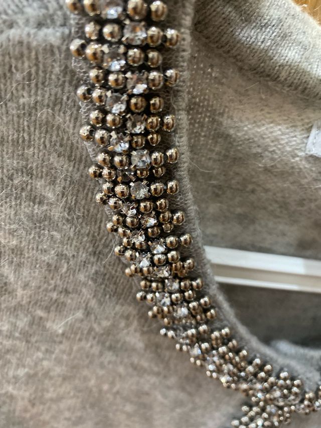 Chaqueta H&M gris con pedrería Talla S