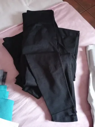 Pack 3 Mallas Shein Negras Talla XL