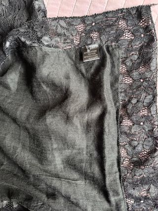 Sciarpa Foulard Pizzo Nero Donna