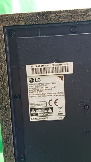 Barra de Sonido LG SJ3 + Woofer