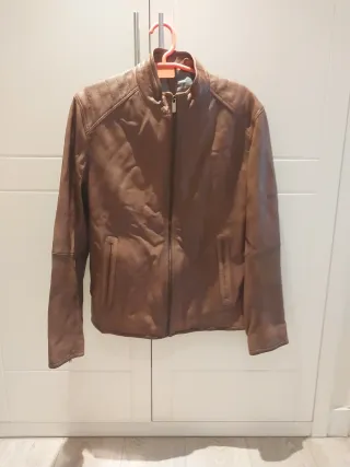 Chaqueta Massimo Dutti Marrón Piel