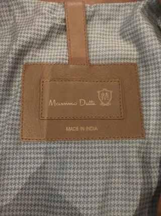 Chaqueta Massimo Dutti Marrón Piel