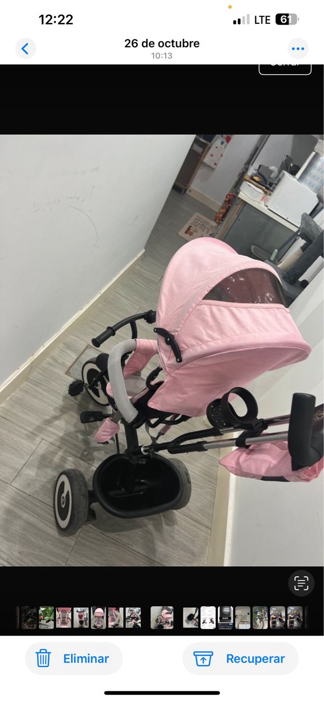 Triciclo Kinderkraft rosa