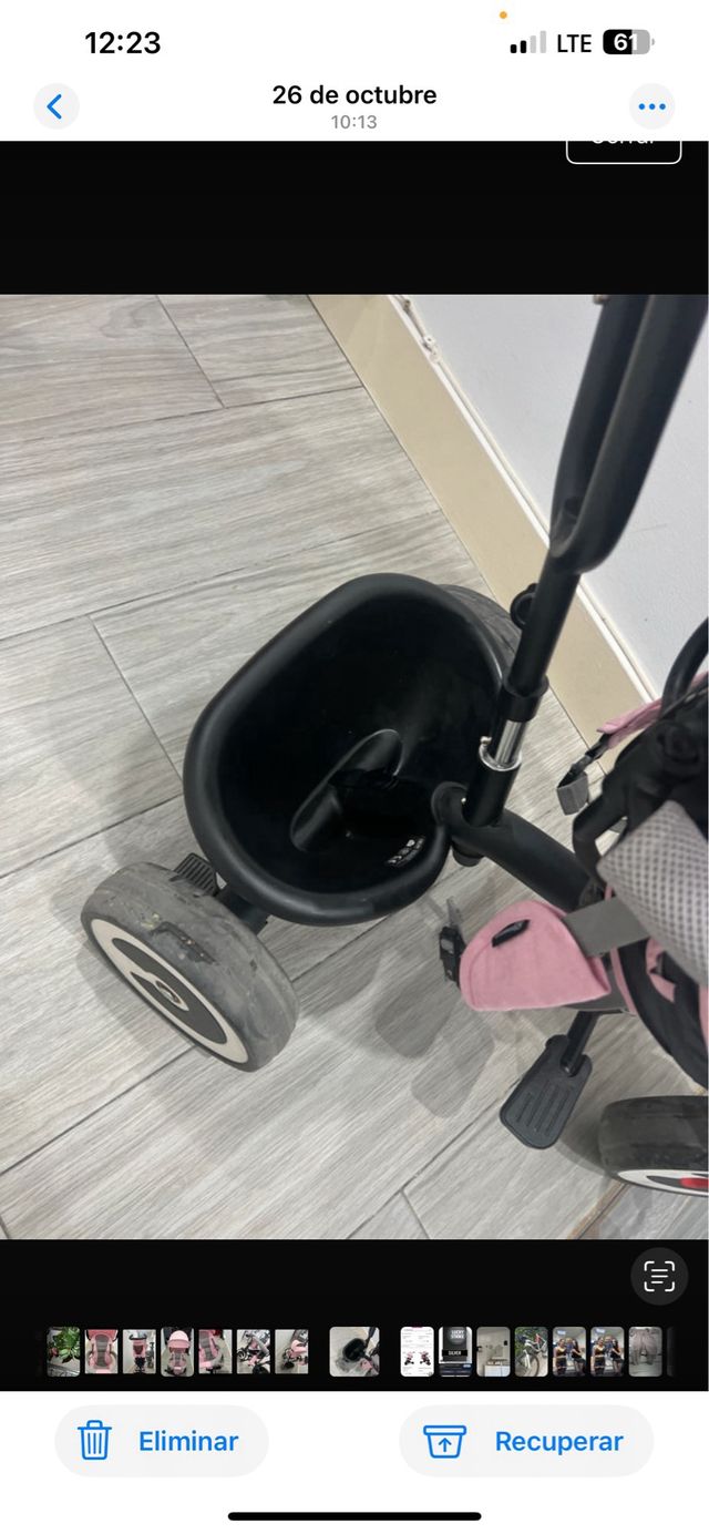 Triciclo Kinderkraft rosa