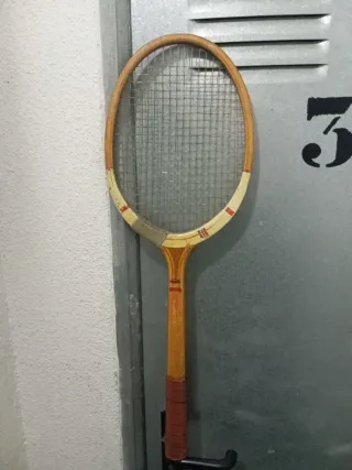 Raqueta Tenis Vintage Madera