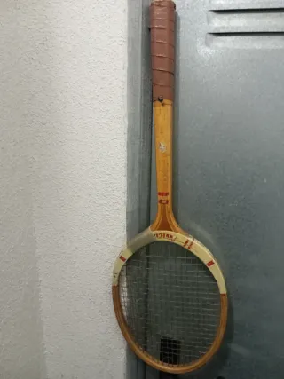 Raqueta Tenis Vintage Madera