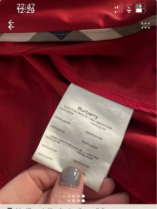 Trench Burberry Rosso