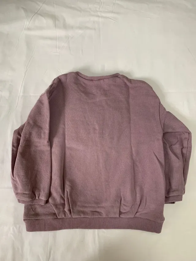 Felpa Benetton Lila Bambina 3-4 Anni 104cm Orsetto