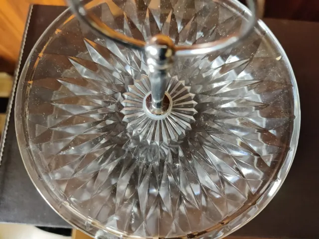 Frutero de cristal de 2 pisos