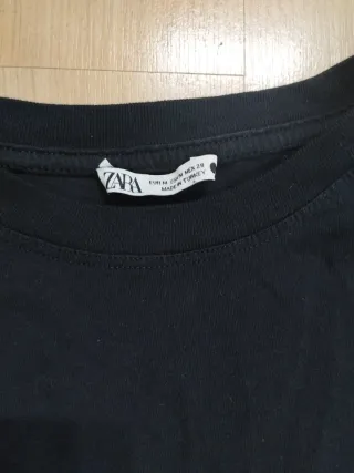Camiseta Zara Negra sin Mangas