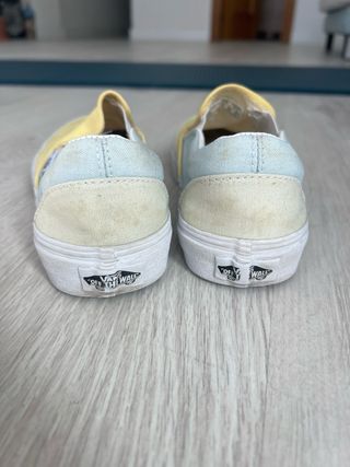 Zapatillas Vans Talla 36 Azul y Amarillo