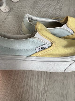 Zapatillas Vans Talla 36 Azul y Amarillo