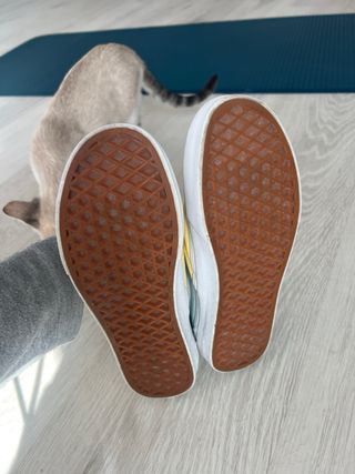 Zapatillas Vans Talla 36 Azul y Amarillo