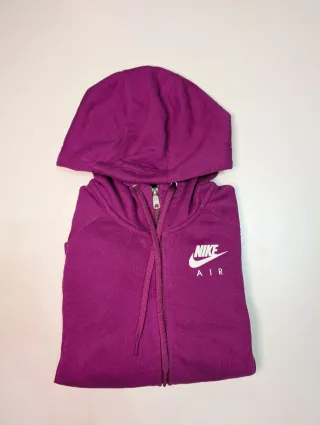Felpa Nike Air Viola Zip Cappuccio Donna