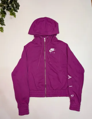 Felpa Nike Air Viola Zip Cappuccio Donna
