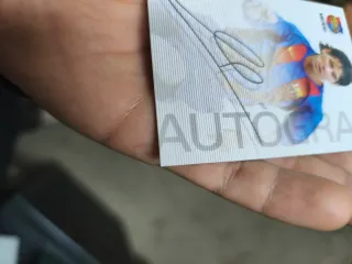 Cromo Messi Firma Barça Campió