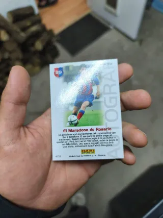 Cromo Messi Firma Barça Campió