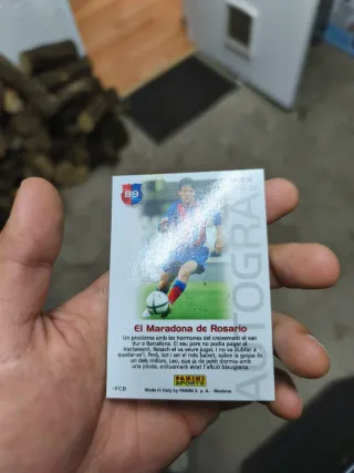 Cromo Messi Firma Barça Campió