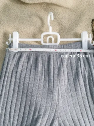Pantalón Palazzo Gris Italiano Ancho Nuevo