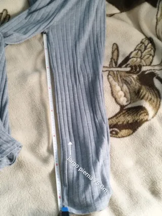 Pantalón Palazzo Gris Italiano Ancho Nuevo
