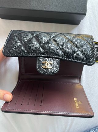 Monedero Chanel negro acolchado