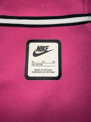 Chaqueta nike tech rosa fucsia