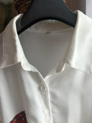 Camisa Navidad Talla L Mujer