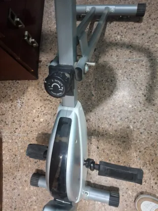 Bicicleta Estática Reclinada Gris