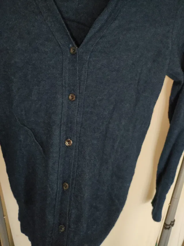 Cardigan blu notte con bottoni