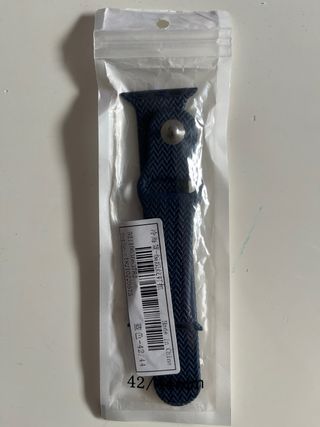 Correa Apple Watch Azul Marino Tejido