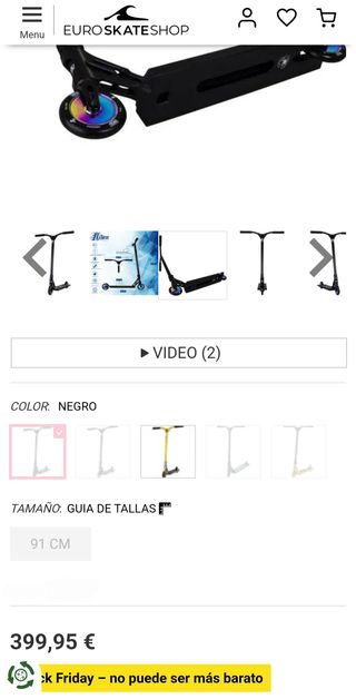 Patinete profesional freestyle Scooter NKD trucos