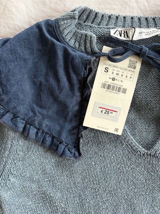 Jersey Zara cuello volantes S precio en zara 26€