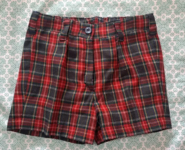 Pantalón y corbata niño cuadros hecho a mano