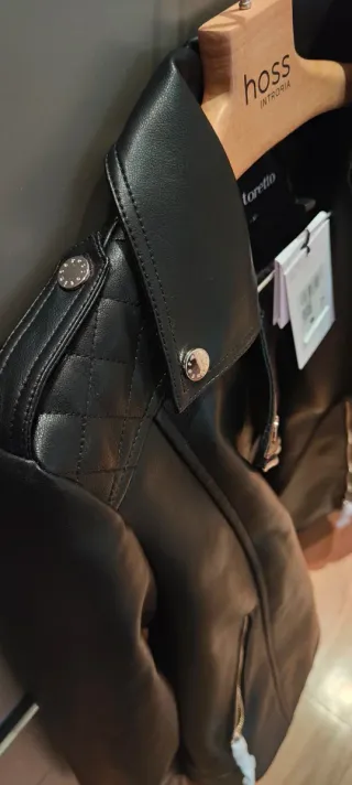 Cazadora Biker Tintoretto Negra Talla M