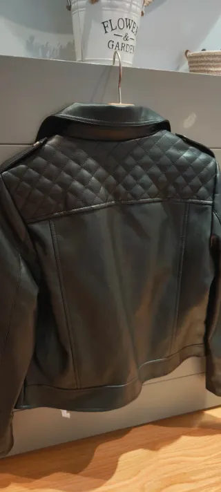 Cazadora Biker Tintoretto Negra Talla M