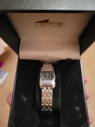 Reloj Lotus Mujer Negro/Plata