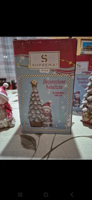 Decorazione natalizia Suprema albero e pupazzo