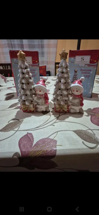 Decorazione natalizia Suprema albero e pupazzo