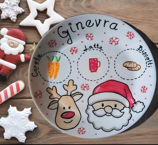 Piatto Babbo Natale, SANTA Lucia