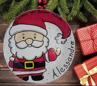 Piatto Babbo Natale, SANTA Lucia