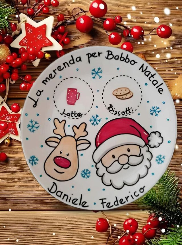 Piatto Babbo Natale, SANTA Lucia