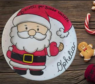 Piatto Babbo Natale, SANTA Lucia
