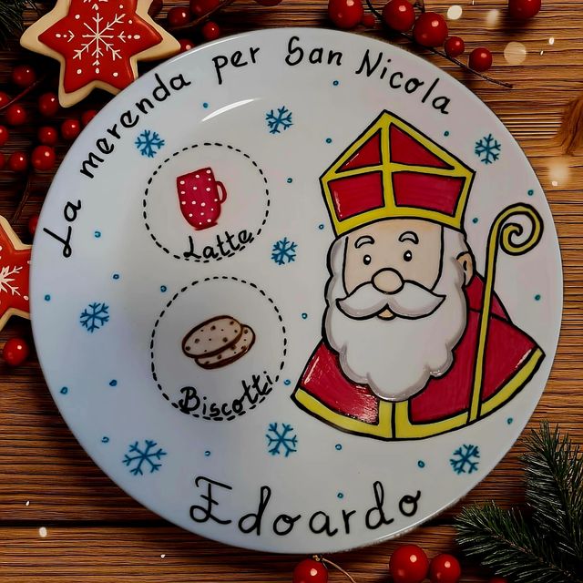 Piatto Babbo Natale, SANTA Lucia