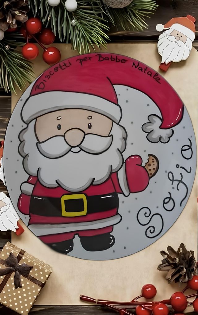 Piatto Babbo Natale, SANTA Lucia