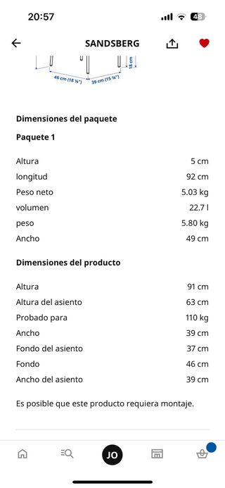 Sillas altas madera y metal negras (2)