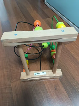 Juguete Montessori Laberinto Cuentas Madera IKEA