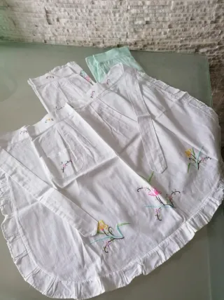 Set 3 grembiuli cucina ricamati