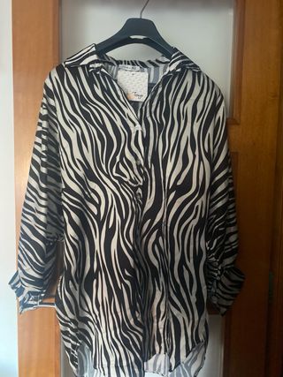Blusa estampado cebra talla curvi